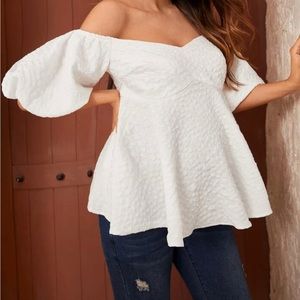 Shein Maternity Off the Shoulder Top